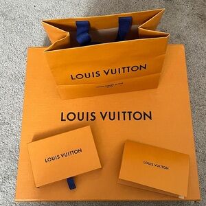 Empty LV Boxes, Bag & Envelope